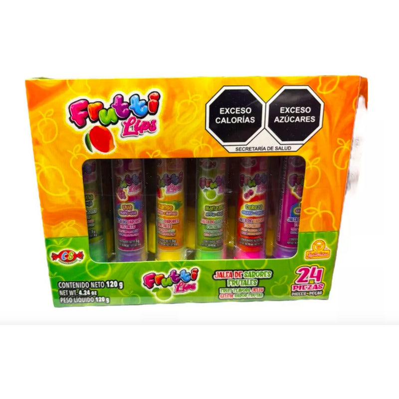 Golosina Jalea Frutti Lips Las Delicias 12 Paq Con 24 Pzas