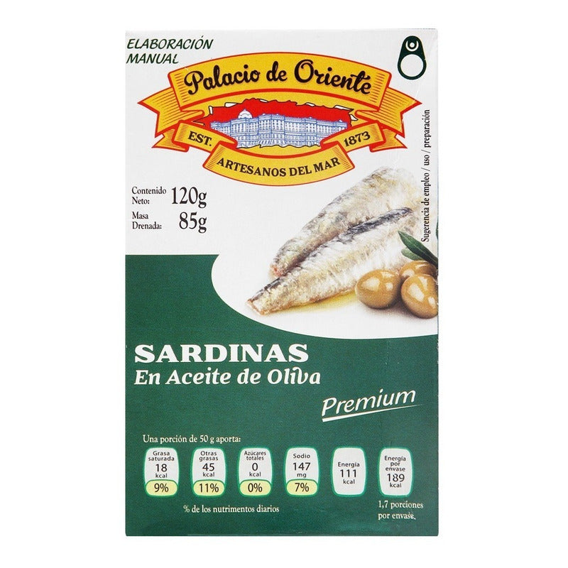 Sardina Aceite De Oliva Palacio De Oriente 125gr 3 Pack Ipg