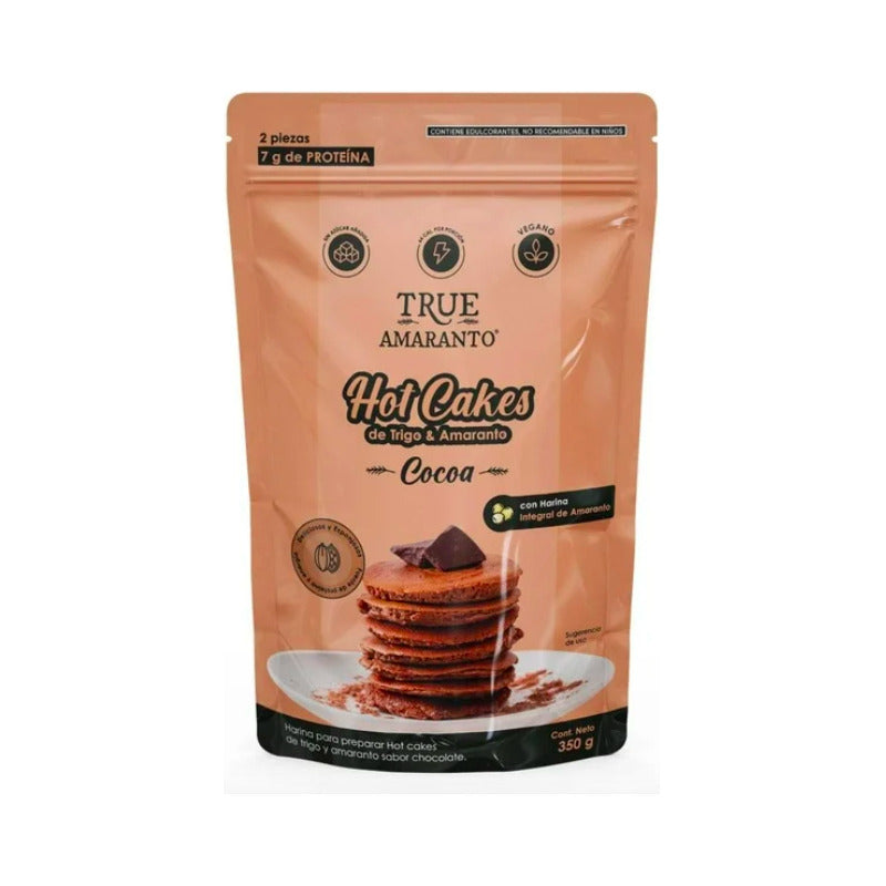 Harina Para Hot Cakes True Amaranto Cocoa De 350g