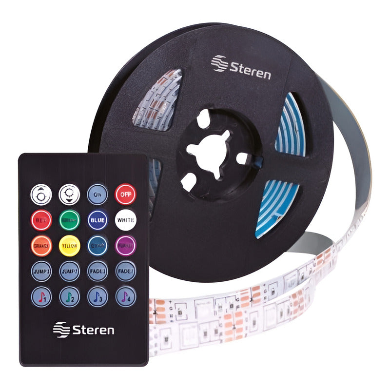 Tira Led Multicolor Rgb De 2 M Con Control Remoto Multicolor