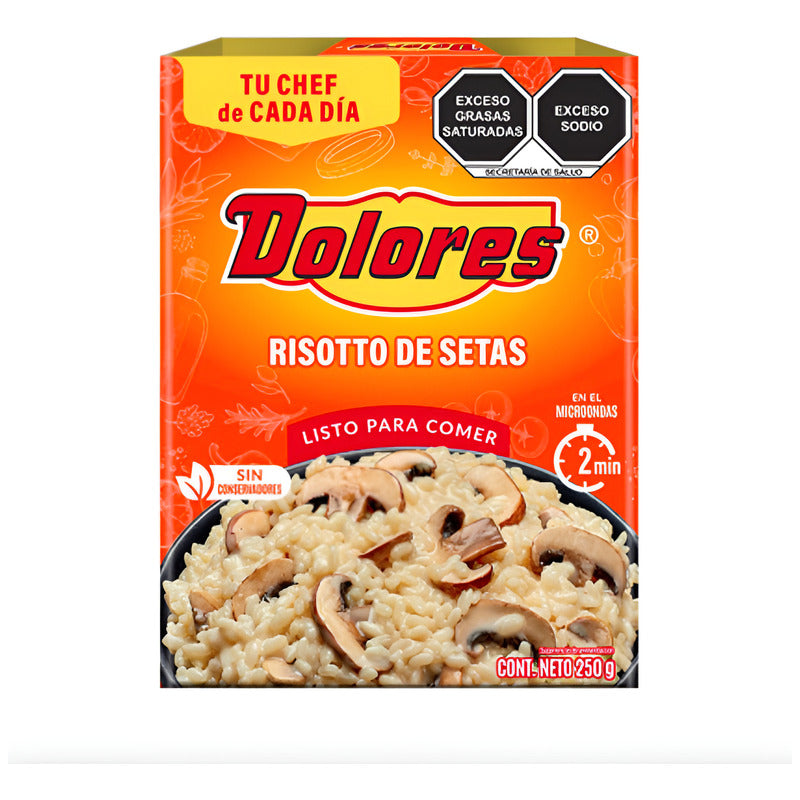 Risotto De Setas Listo Para Comer Dolores 4 Paq De 250gr
