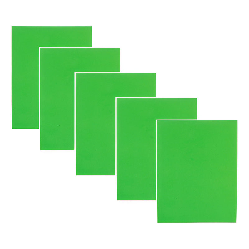 Placa De Fomi Color Verde Lima 15 Piezas De 21x27cmx2mm