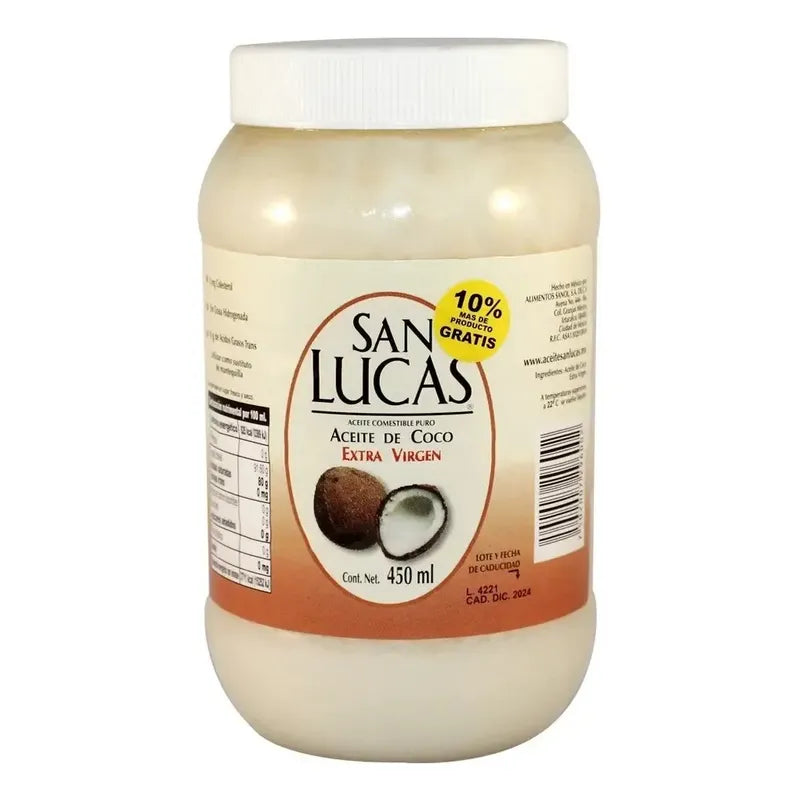 Aceite De Coco San Lucas Extra Virgen 450ml