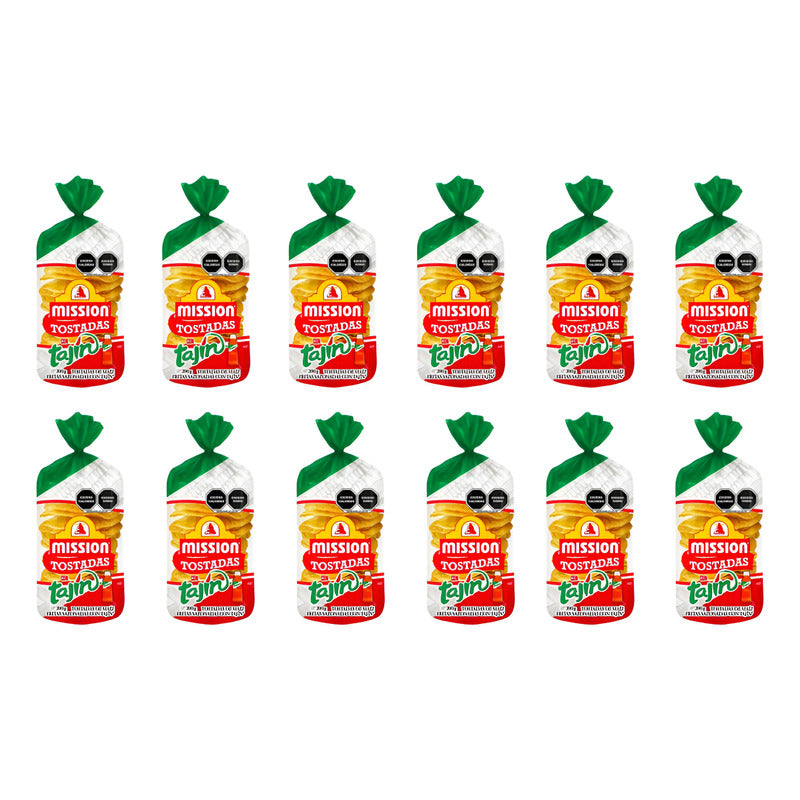 Mission Tostadas De Maiz Con Tajín 12 Piezas De 200gr