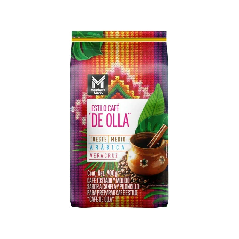 Café Tostado Molido Member's Estilo De Olla Veracruz 900g(2)