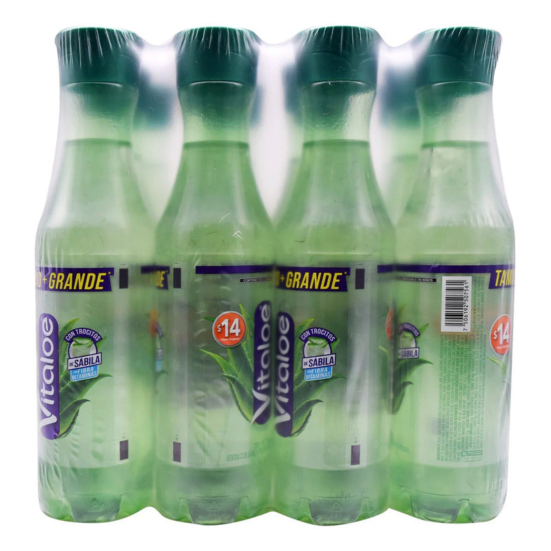 Agua Vitaloe Con Sábila 500 Ml (12 Pzs)