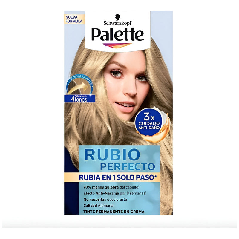 Tinte Para Cabello Palette 72-c Rubio Perfecto 6 Pzs De 50ml 72c- Rubio Cenizo