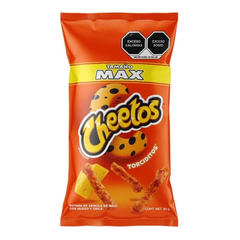 Cheetos Sabritas Torciditos Tamaño Max 90g 3pzas