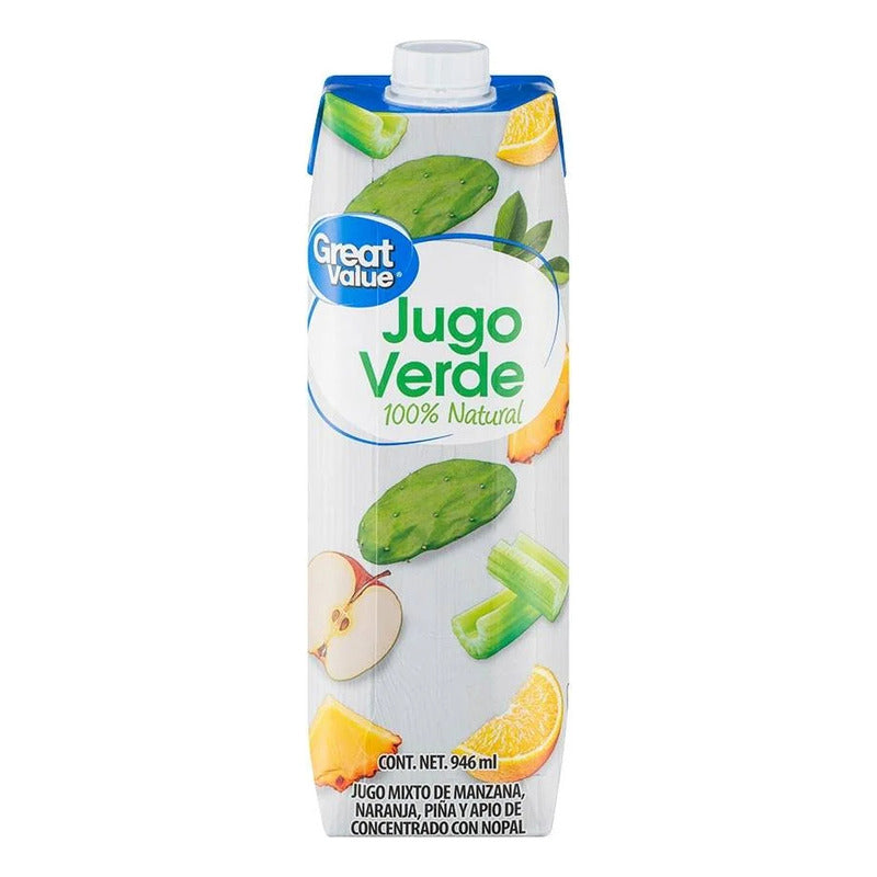 Jugo Verde Natural 4 Pack