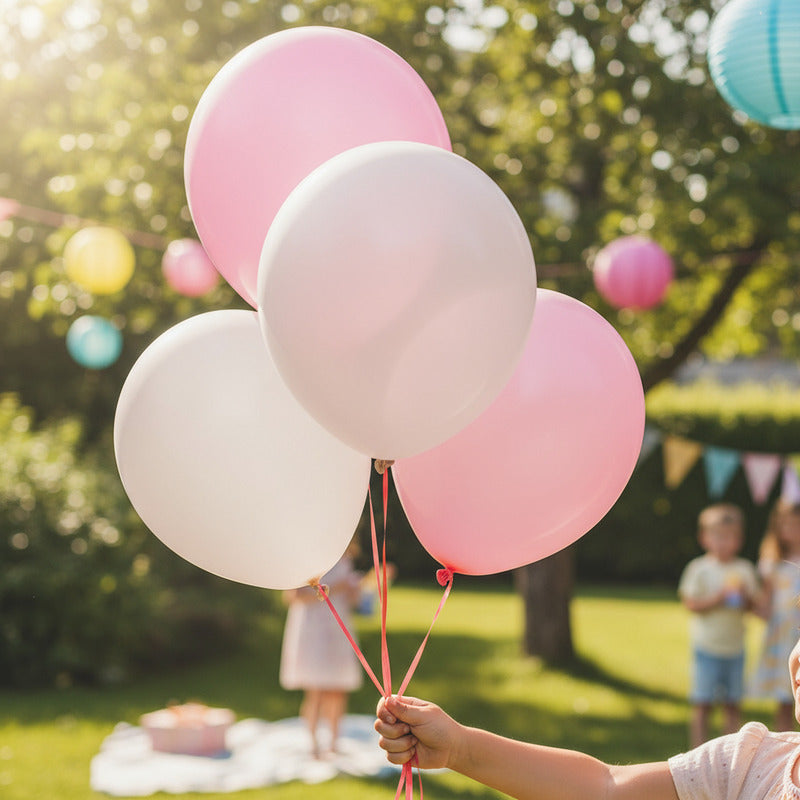 Globos Surtidos De 30cm Tonos Rosas  10 Piezas Surtido Rosas