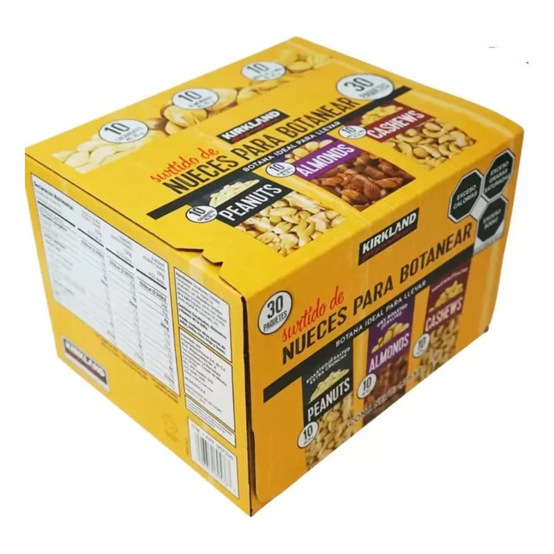 Nueces Para Botanear Surtidas 30 Pzas De 45.35 G Kirkland