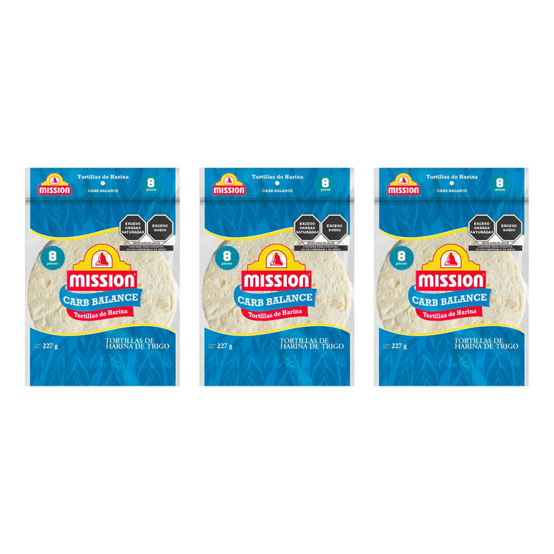 Tortillas Harina De Trigo Mission Carb Balance 3 Pz De 227gr