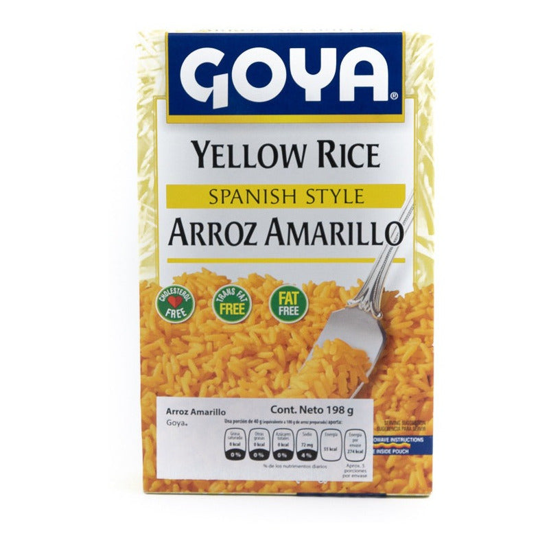 Arroz Precocido Amarillo Goya 198gr 4 Pack Ipg
