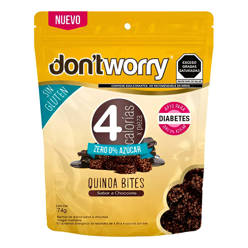 Quinoa Don't Worry Bites Sabor Chocolate 74 G