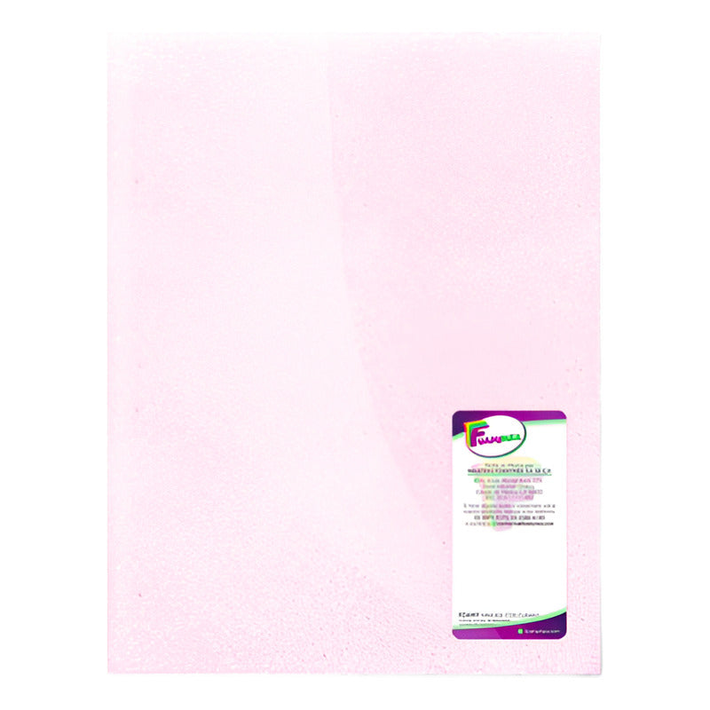 Foamy Diamantado  Rosa Claro Tamaño Carta Paquete De 5 Pz