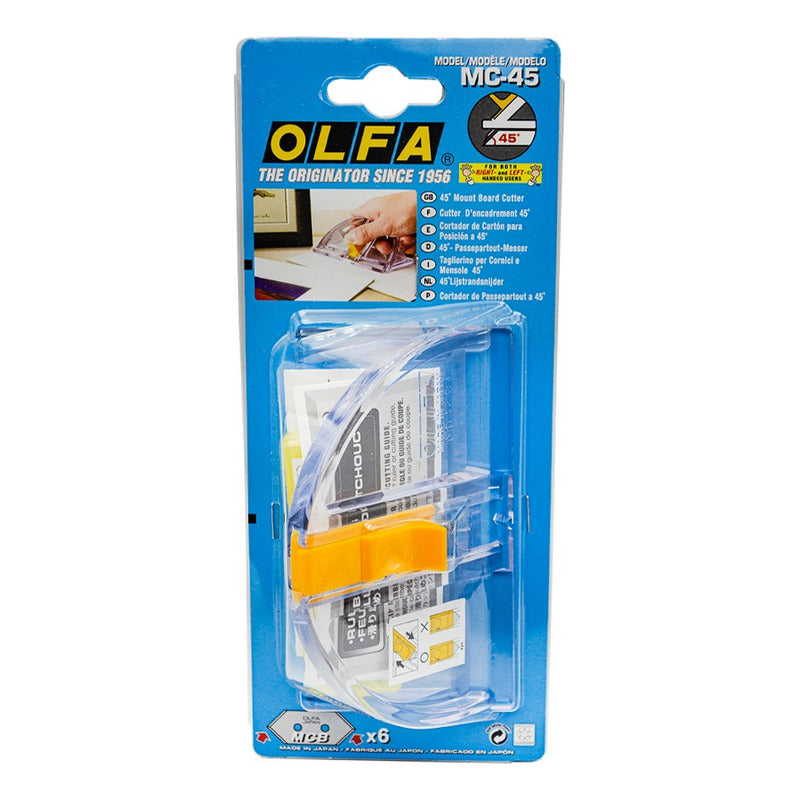 Cutter Rotativo Olfa Mc-45 45° Para Marialuisas Con Mango Antideslizante