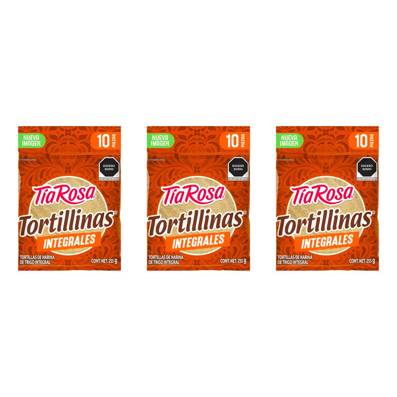 Tortillas De Harina Integrales Tía Rosa 3 Piezas De 255gr