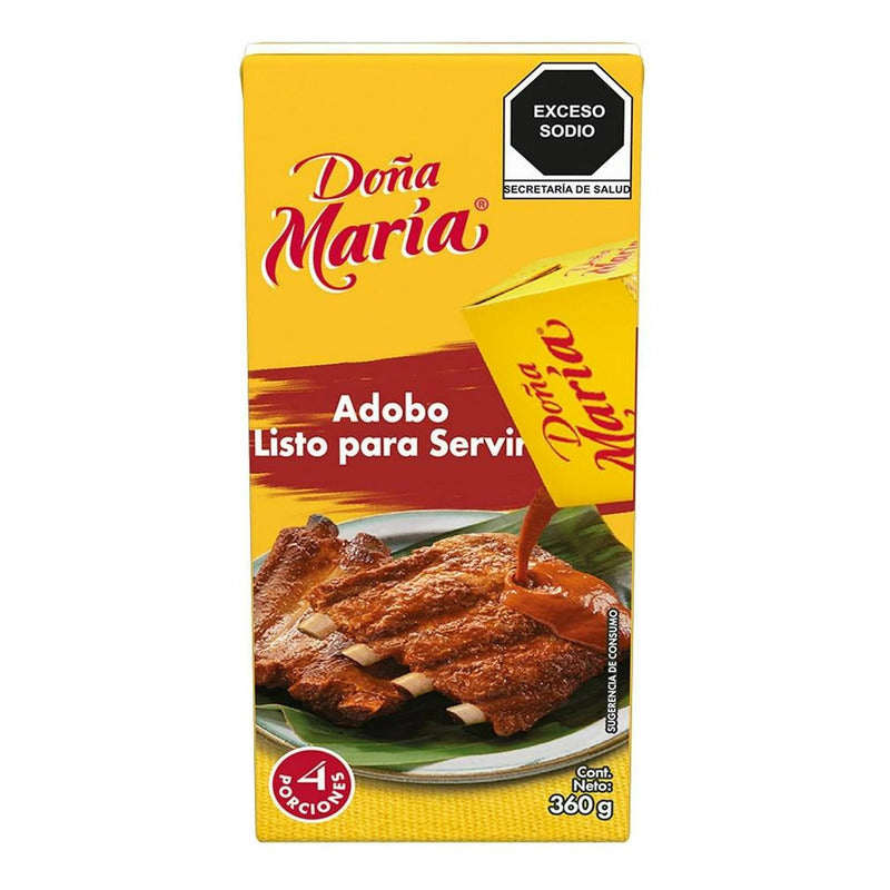 Adobo Salsa Doña María Listo Para Servir 360g (2 Cajas)
