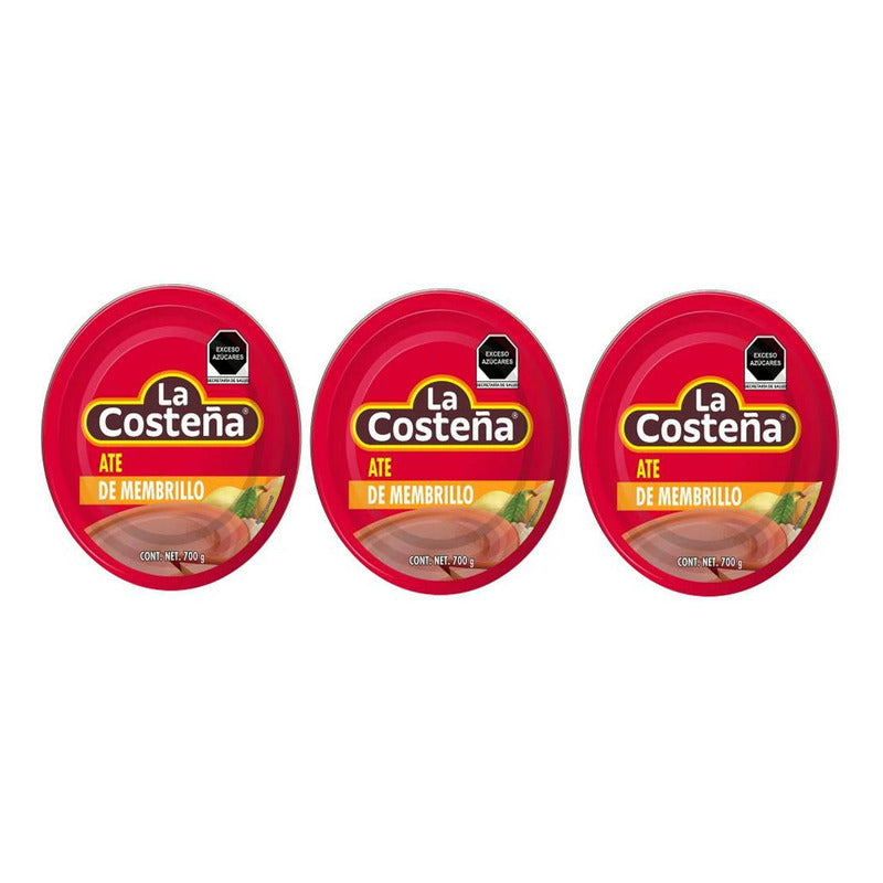 Ate De Membrillo La Costeña 700 G (3 Piezas)