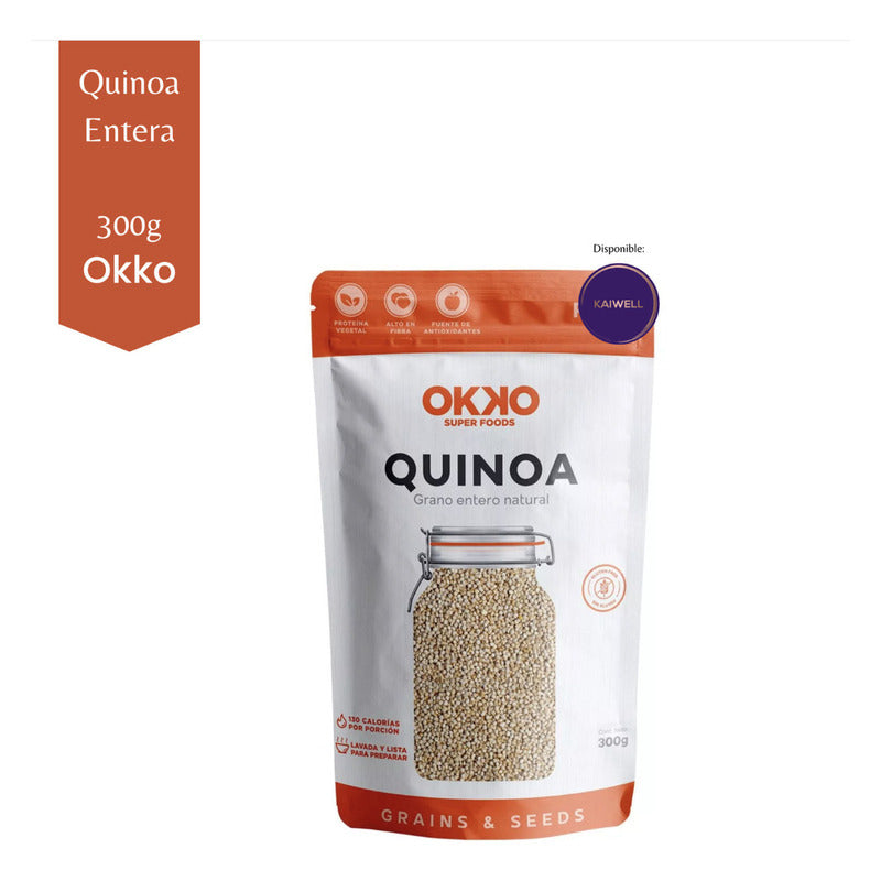 Quinoa Grano Entero 100% Natural Gluten Free 300g Okko