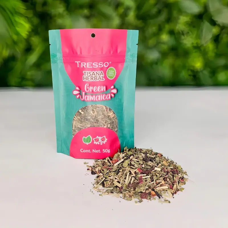 Té Tresso Tisana Herbal: Green Jamaica En Hebras 50 g