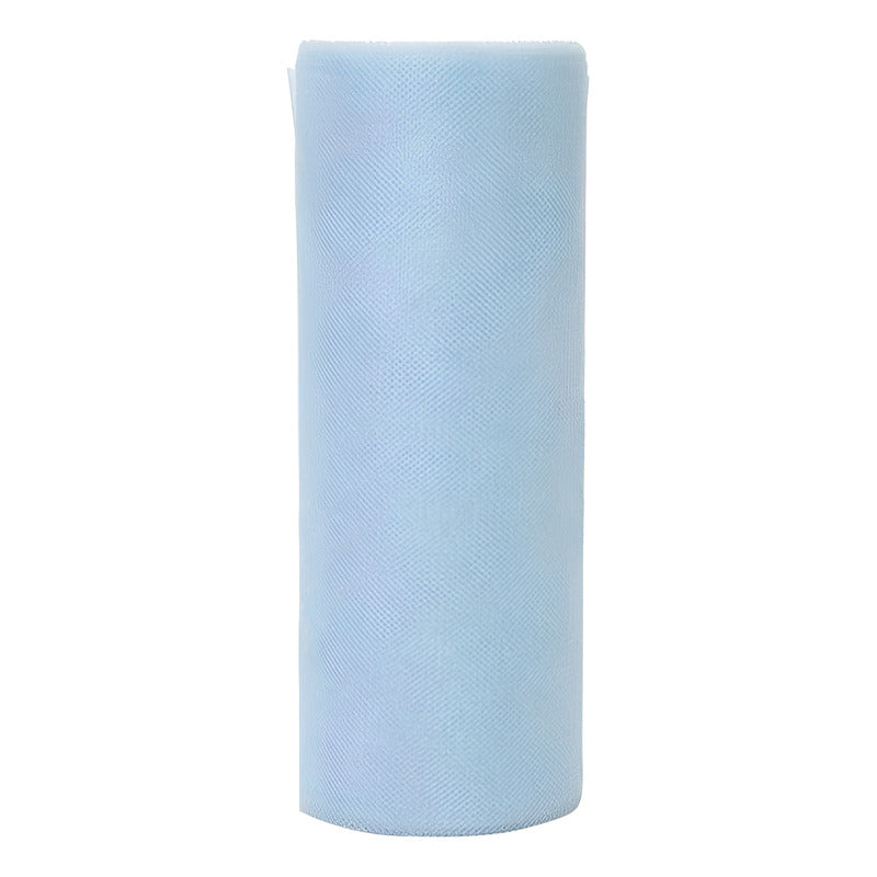 Tul Brillante Azul Cielo 15cm 10m Azul Cielo Rayas
