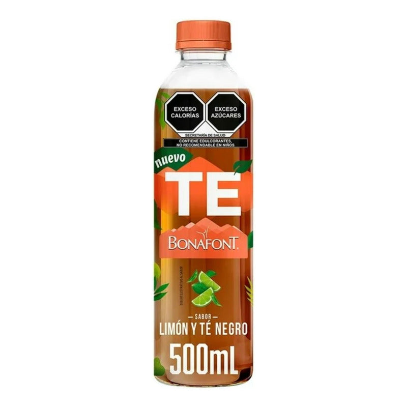 Té Negro Bonafont Sabor Limón 500 Ml (8 Piezas)