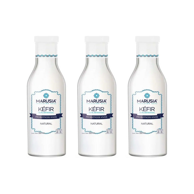 Bebida Marusia Kefir Sabor Natural 6 Piezas De 350ml