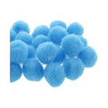 Mercería Pom Poms De 25mm Color Azul Claro 3 Paq Con 100pz