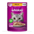 Alimento Whiskas  Adulto Fillets Pollo 85gr (24 Sobres)