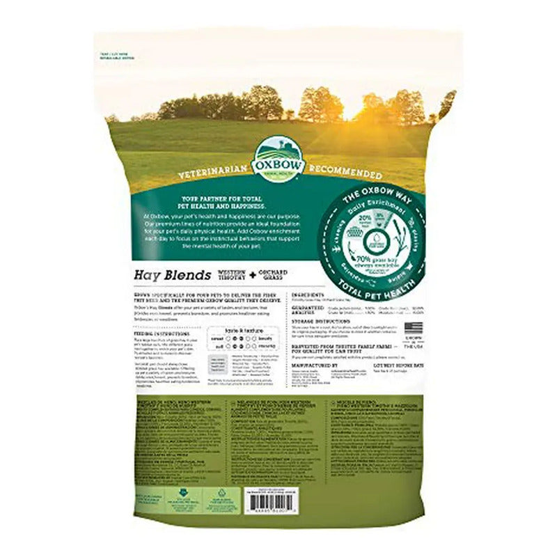 Mezcla De Heno Oxbow - Timothy Del Oeste Y Orchard - 90 Oz