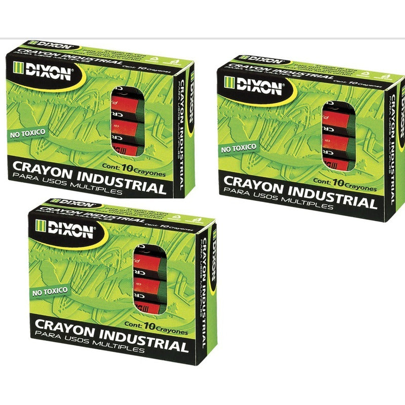 Crayones Dixon Hexagonal Negro Con 10pz (3cajas)