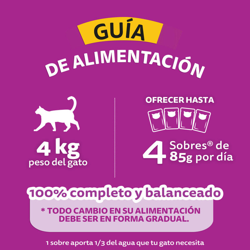 Pack X24 Sobres Alimento De Gato Whiskas Soufflé Salmón Y Pescado
