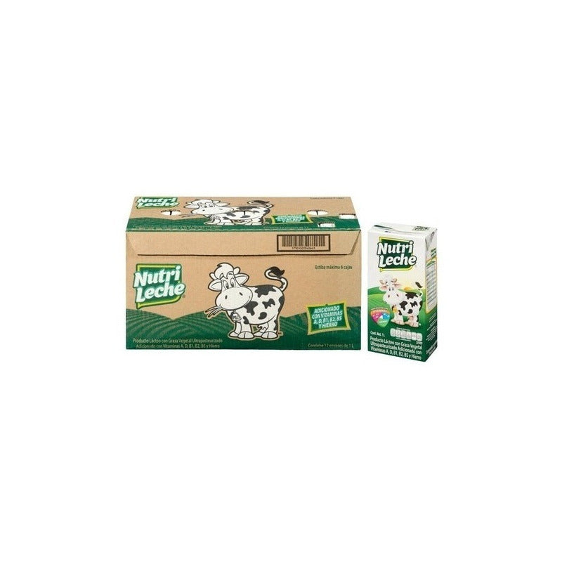 Leche Nutrileche Caja 12 Pzas De 1 L