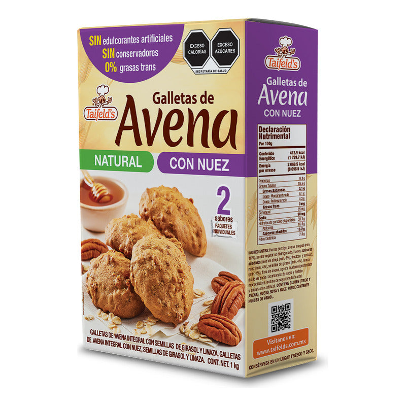 Galletas Taifeld's Avena Natural Y Nuez 1kg