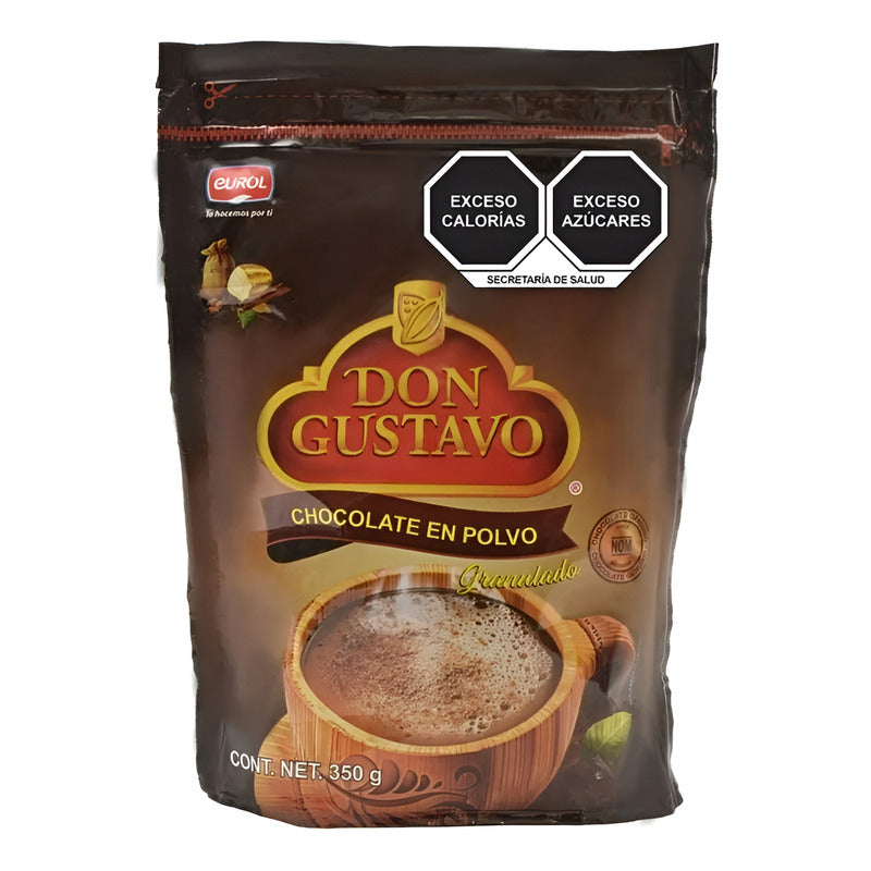 4 Pzas Chocolate Don Gustavo En Polvo Granulado 350 G