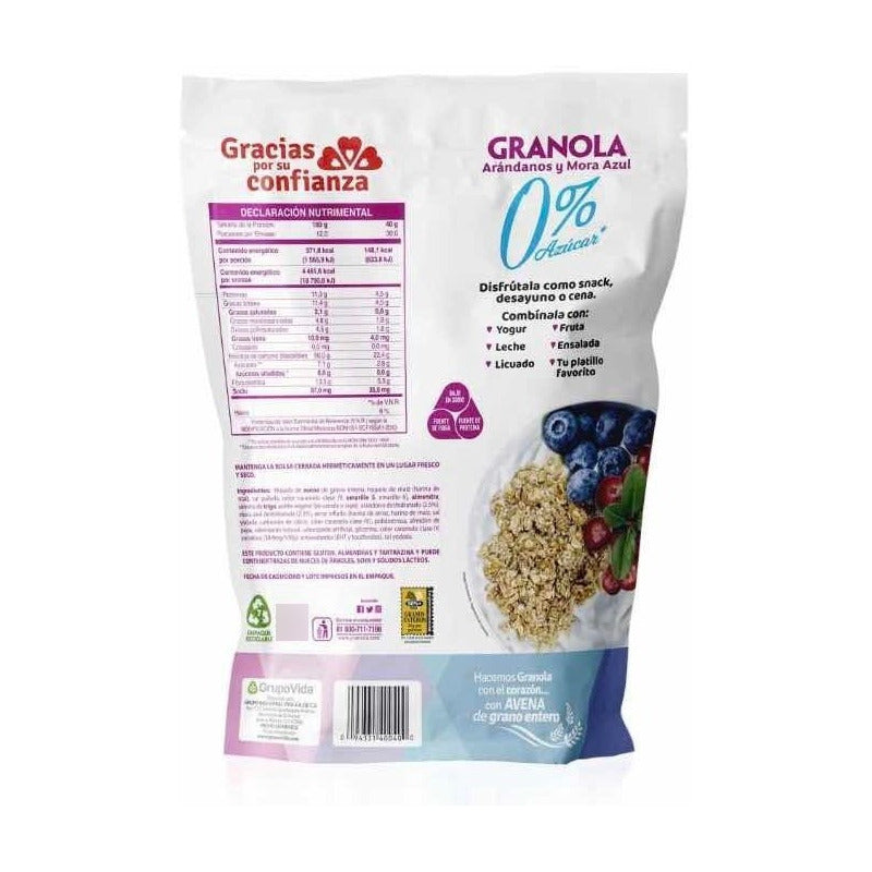 Cereal Granvita Granola Sin Azúcar 1.2.kg