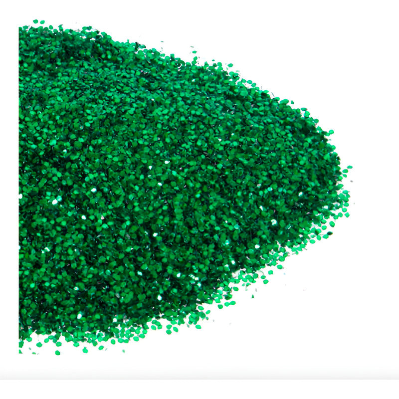 Diamantina Del #1 Color Verde Metalico De 1mm 6 Pzas De 50gr Verde