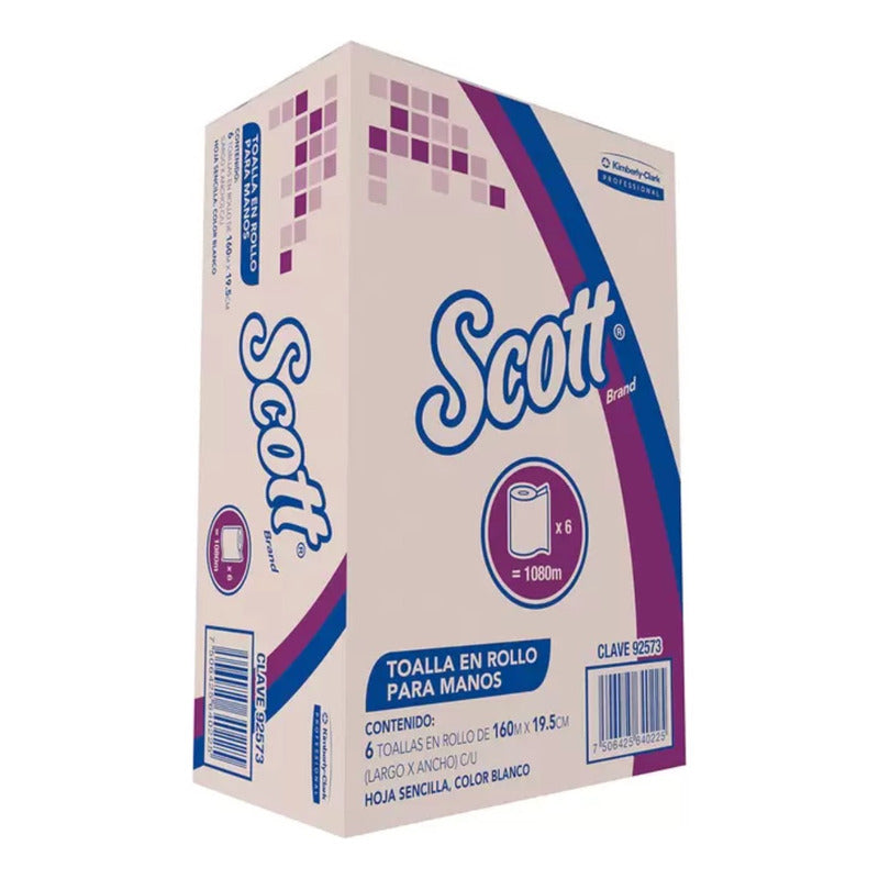 Scott Toalla En Rollo Para Manos 6 Rollos