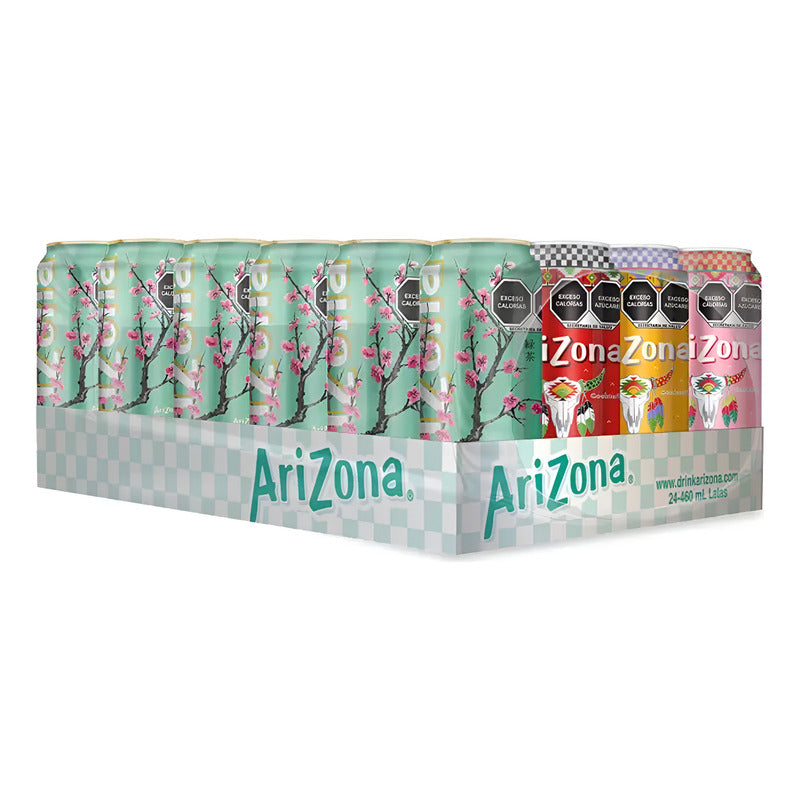 Arizona Té Sabores Surtidos 24 Latas De 460 Ml