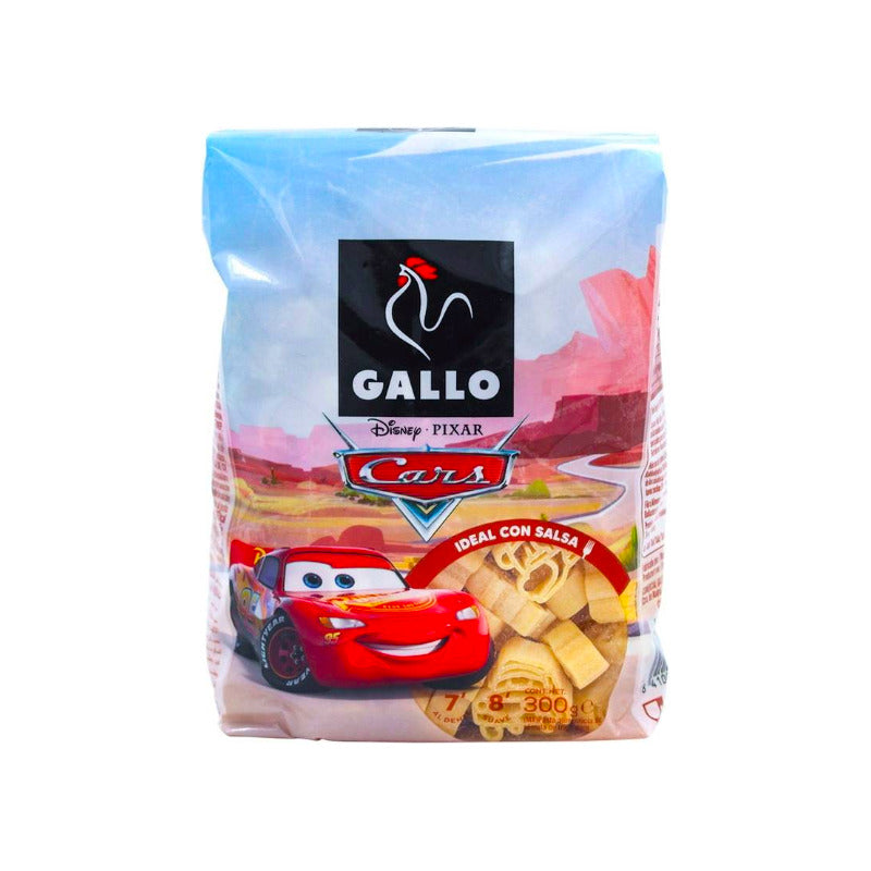 Pasta Gallo Disney Cars Rayo Mcqueen 2 Paquetes De 300 G
