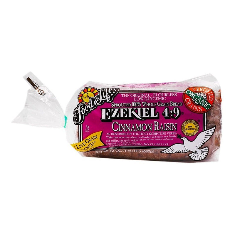 Pan Congelado Trigo Y Avena Pasas Canela Ezekiel Food For Li