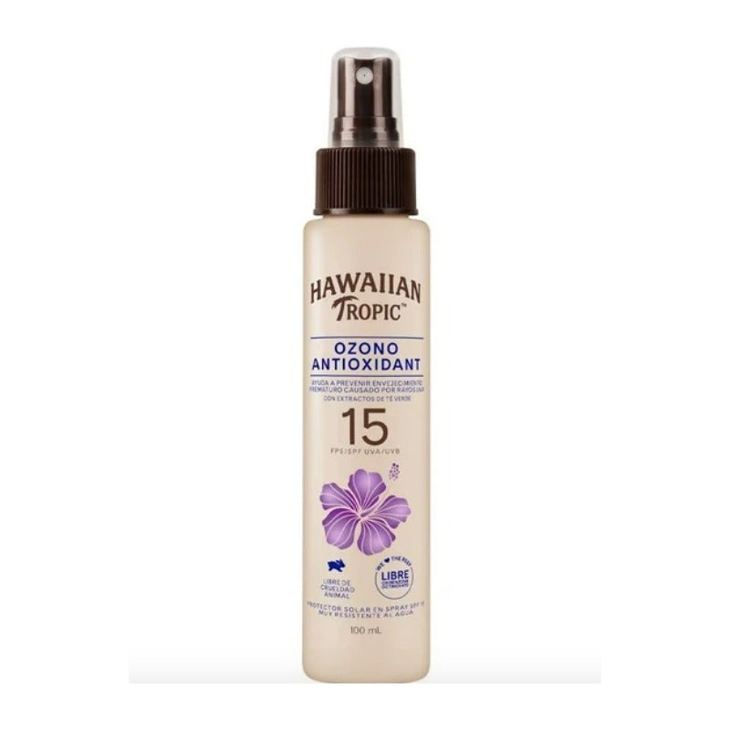 Bronceador Hawaiian Tropic Ozono Fps 15 3 Piezas De 100ml