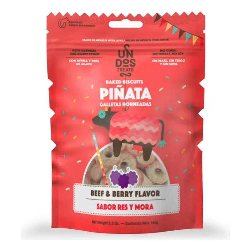 Galletas Para Perros Gourmet Bites Res Y Moras De 5.5 Oz