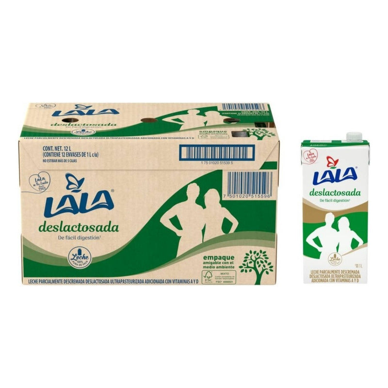 Leche Lala Deslactosada 12 Pzas De 1 L C/u