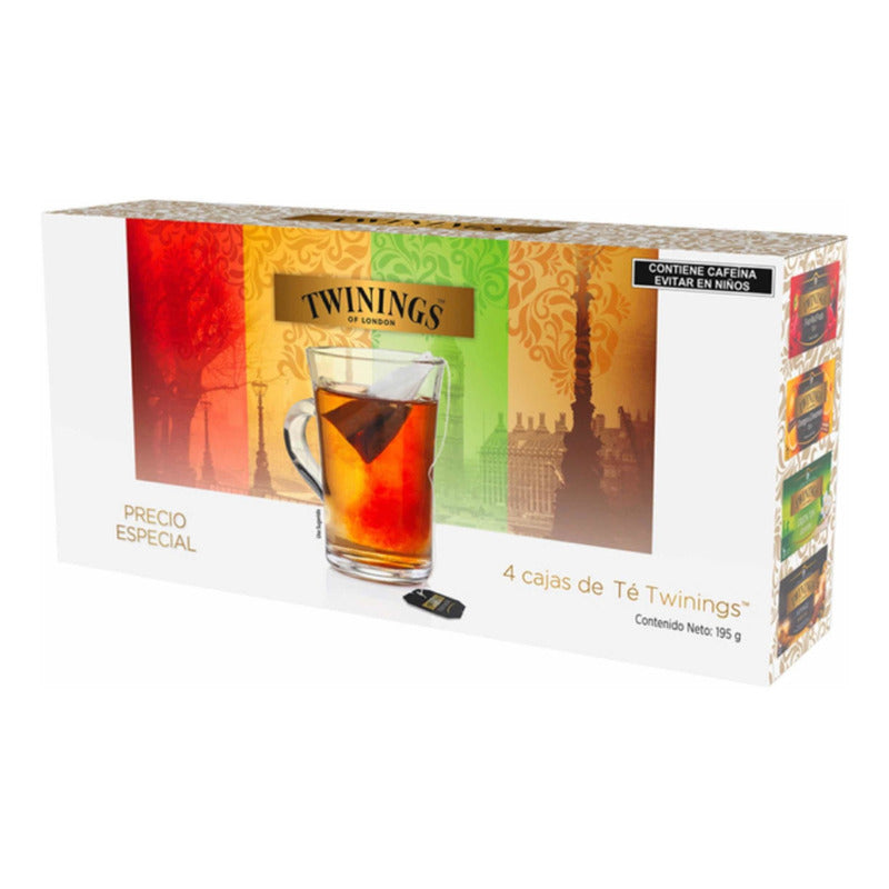 Surtido De Té Twinings 4 Pzas 25 Sobres