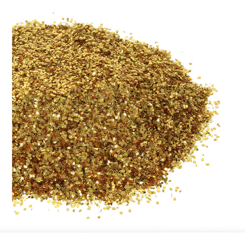 Diamantina #2 Color Oro Metalico De 0.6mm 1 Pieza De 50gr Oro