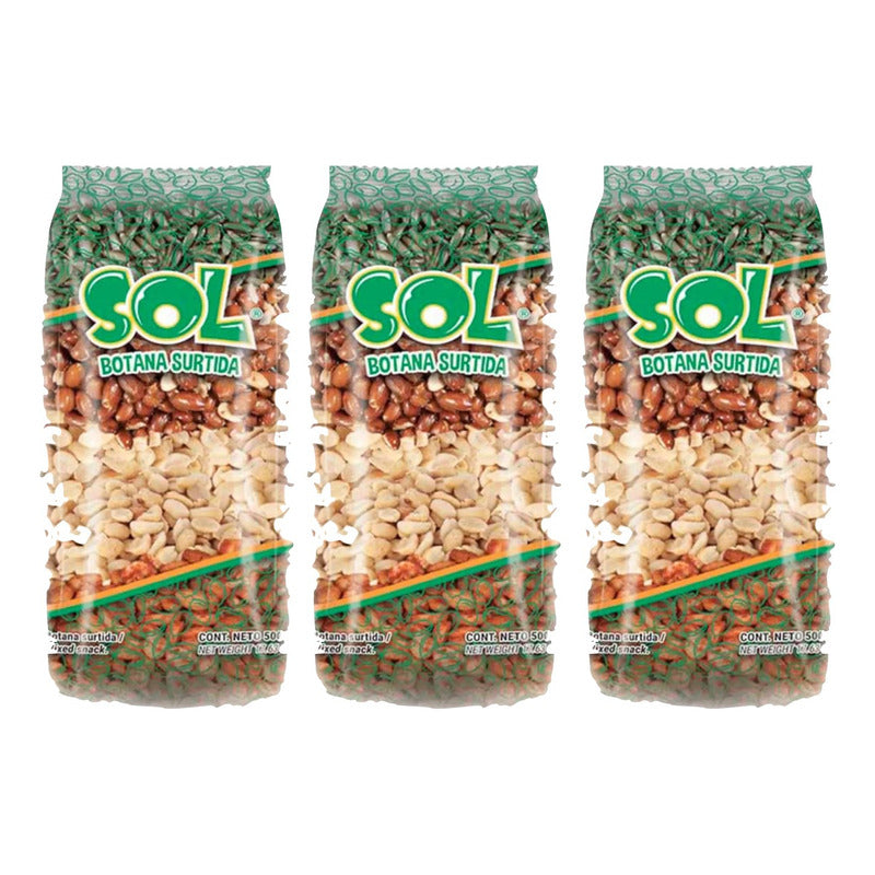 Botanas Sol Botana Surtida 1kg (3pzas)