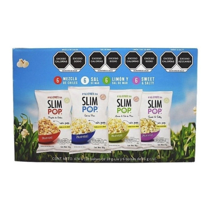Palomitas Slim Pop, Caja Con 24 Piezas