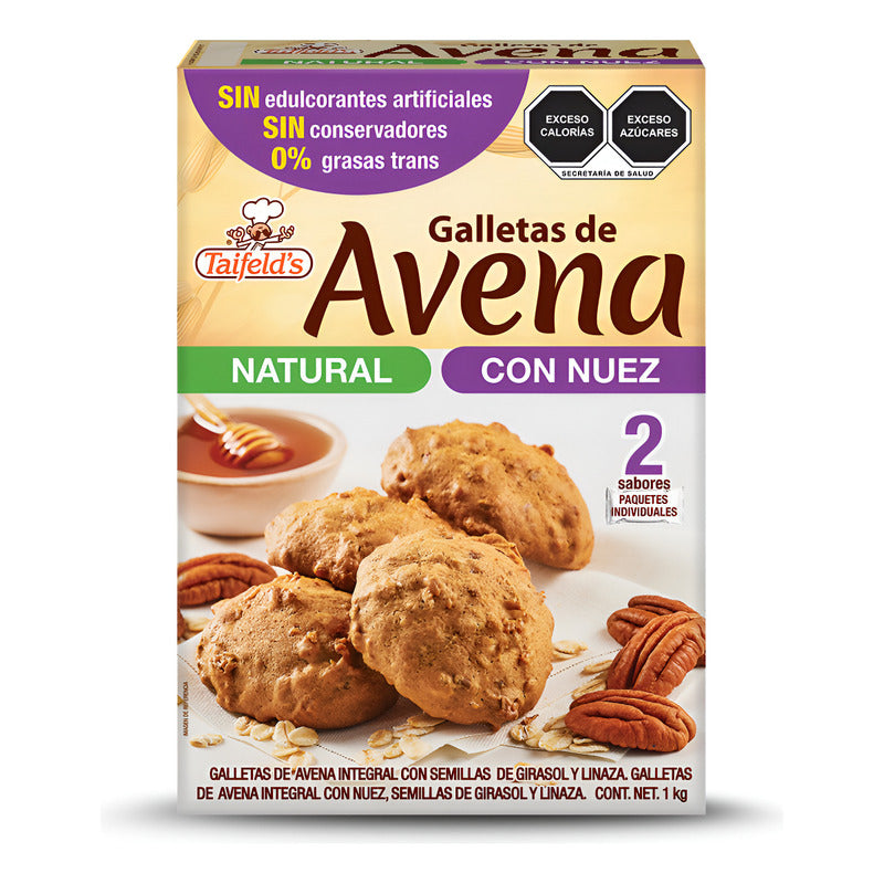 Galletas Taifeld's Avena Natural Y Nuez 1kg